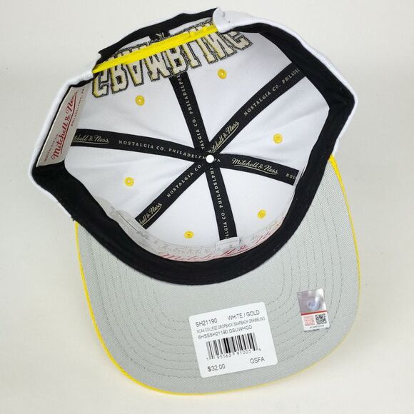 Grambling State Tigers Mitchell & Ness NCAA‎ Snapback Hat Cap 3D Logo White NWT - Picture 8 of 8